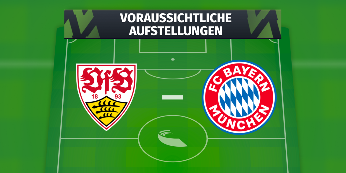VfB Stuttgart – FC Bayern München: Die voraussichtlichen Aufstellungen
